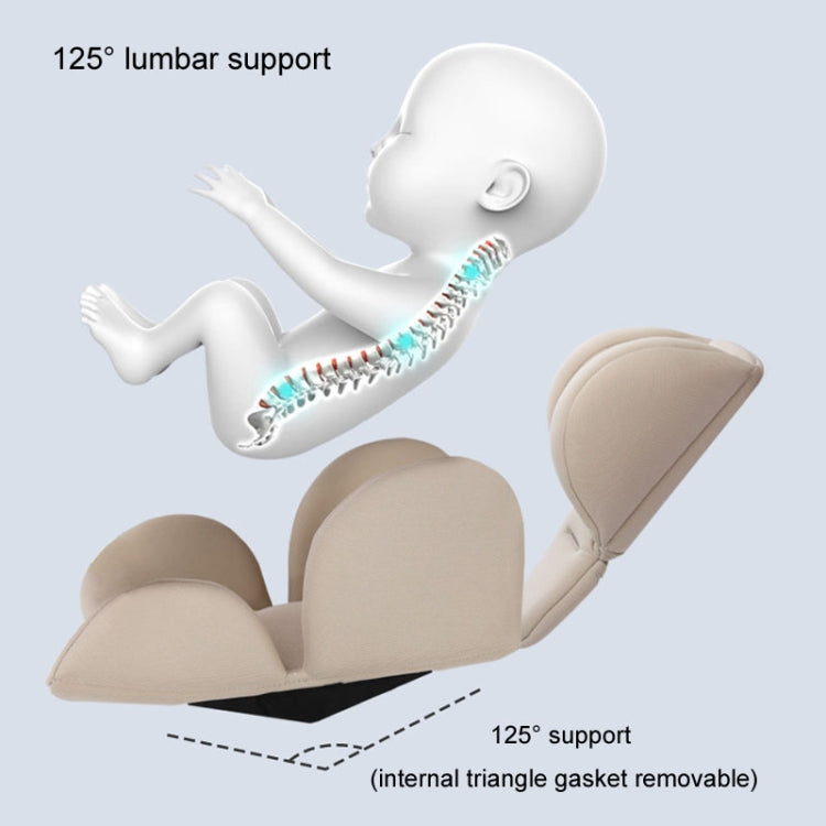 Infant Safety Seat Cushion Four Seasons Universal Stroller Lumbar Protection Pads(Black)