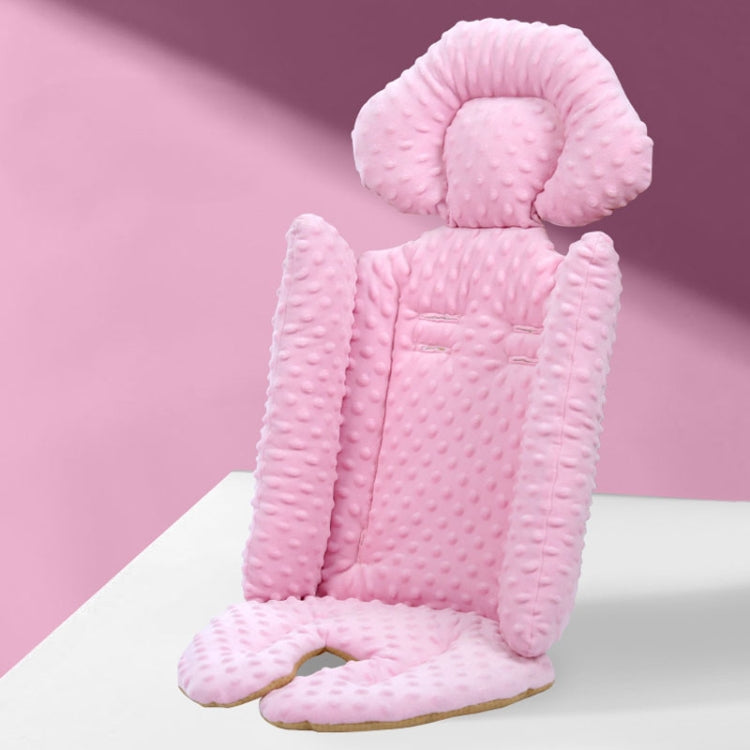 Baby Stroller Safety Cushion Cotton Cushion Baby Dining Chair Pad(Pink)