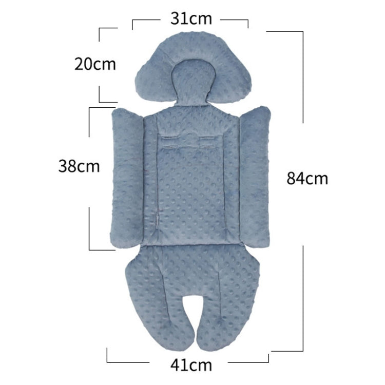Baby Stroller Safety Cushion Cotton Cushion Baby Dining Chair Pad(Blue)