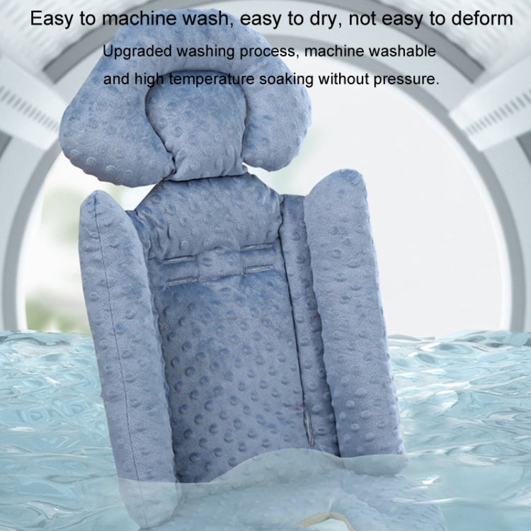 Baby Stroller Safety Cushion Cotton Cushion Baby Dining Chair Pad(Blue)