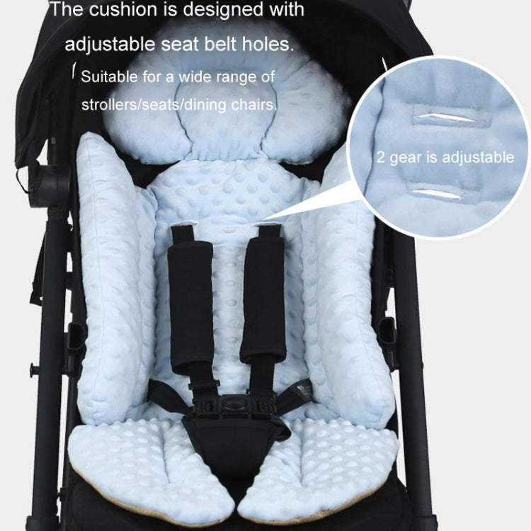 Baby Stroller Safety Cushion Cotton Cushion Baby Dining Chair Pad(Blue)