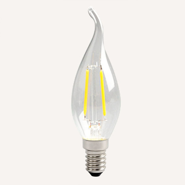 C35 Constant Current Flicker-free LED Highlight Retro Chandelier Lights, Power: Wax Tail E14-2W(6500K)