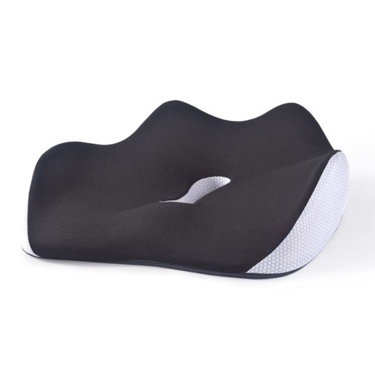 BEWALKER Slow Rebound Memory Foam Cushion Thickened Breathable Office Chair Seat Pad(Black)