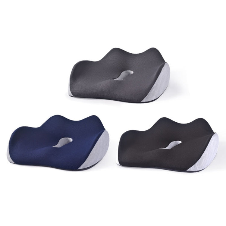 BEWALKER Slow Rebound Memory Foam Cushion Thickened Breathable Office Chair Seat Pad(Grey)