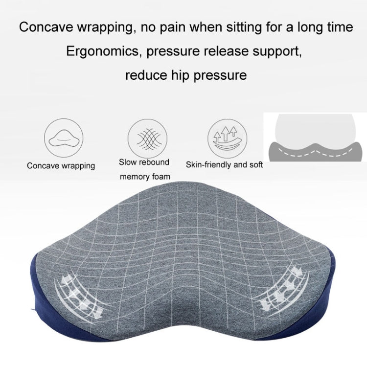 BEWALKER Memory Foam Office Seat Cushion Heart Shape Hip Chair Cushion(Pink)