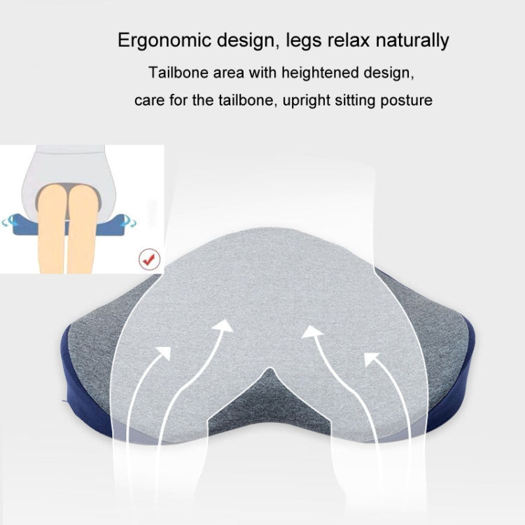 BEWALKER Memory Foam Office Seat Cushion Heart Shape Hip Chair Cushion(Pink)