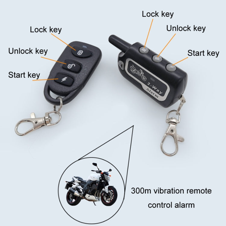 Two-Way Dual Remote Control Vibration Motorcycle Anti-Theft Device(YL-B011)