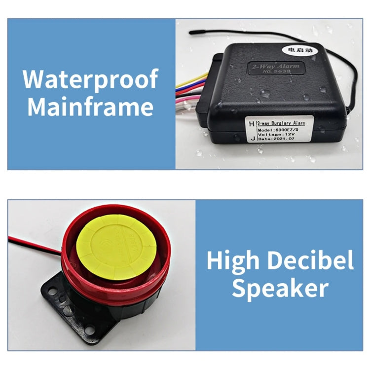 Two-Way Dual Remote Control Vibration Motorcycle Anti-Theft Device(YL-B011)