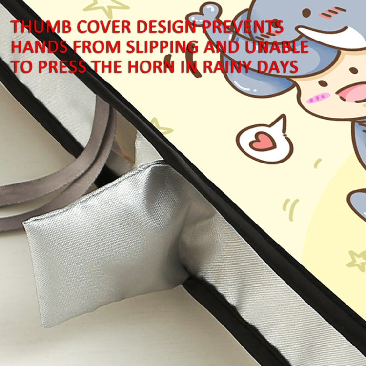 Electric Scooter Bicycle Handlebar Cover Summer Sun Protection Anti-UV Riding Gloves(Bear Girl)