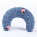 U-Shaped Pillow For Cats Pet Dog Sleeping Pillow Cushion(Blue)