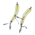 Double Shoulder Bag Waterproof Thickening Strap Outdoor Sports Camping Chain Pack Carrier(Yellow)