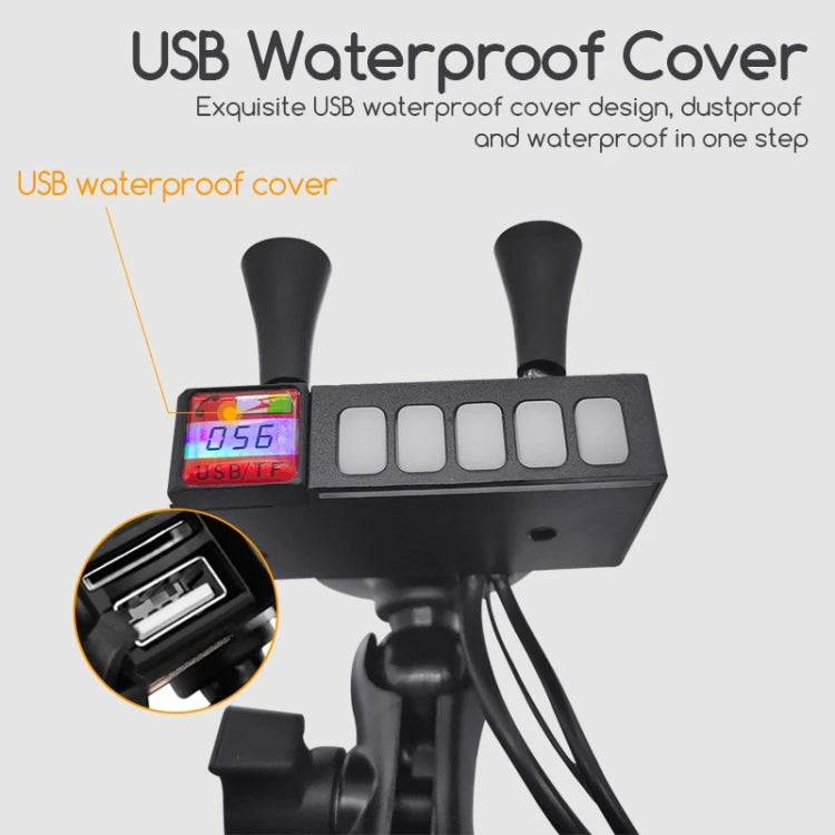 Motorcycle Mobile Phone Charging Stand With Bluetooth MP3 Speaker(YL-056)