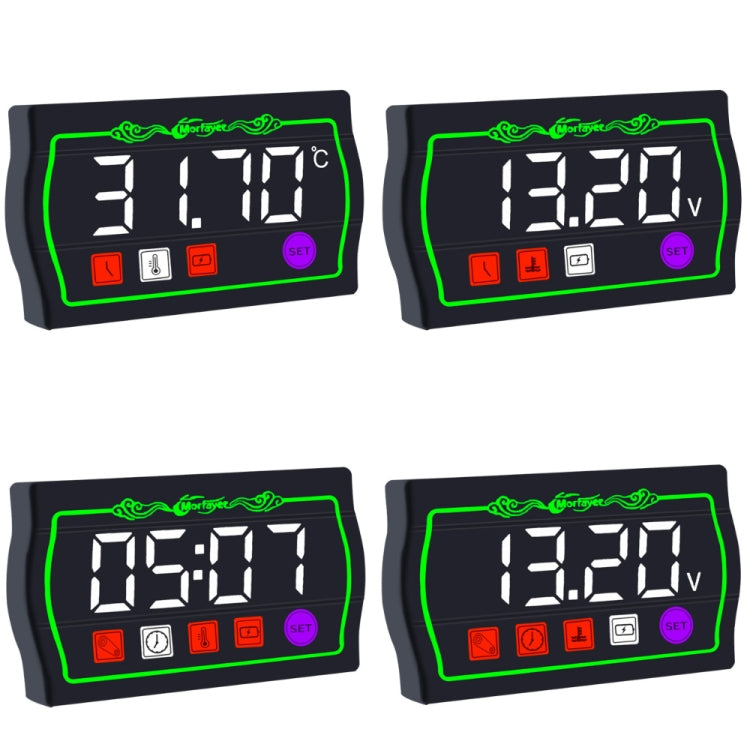 4 in 1 Water Temperature Meter Morfayer Locomotive Intelligent Multi-function Tachometer