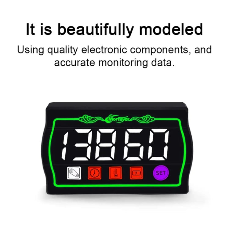 5 in 1 Water Temperature Tachometer Morfayer Locomotive Intelligent Multi-function Tachometer
