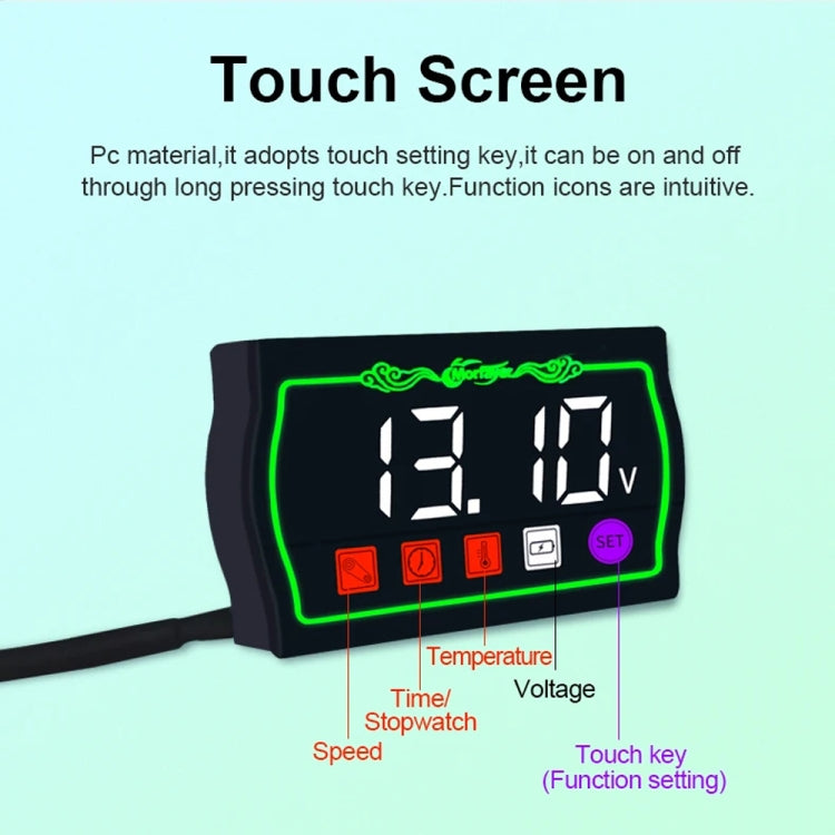 5 in 1 Water Temperature Tachometer Morfayer Locomotive Intelligent Multi-function Tachometer