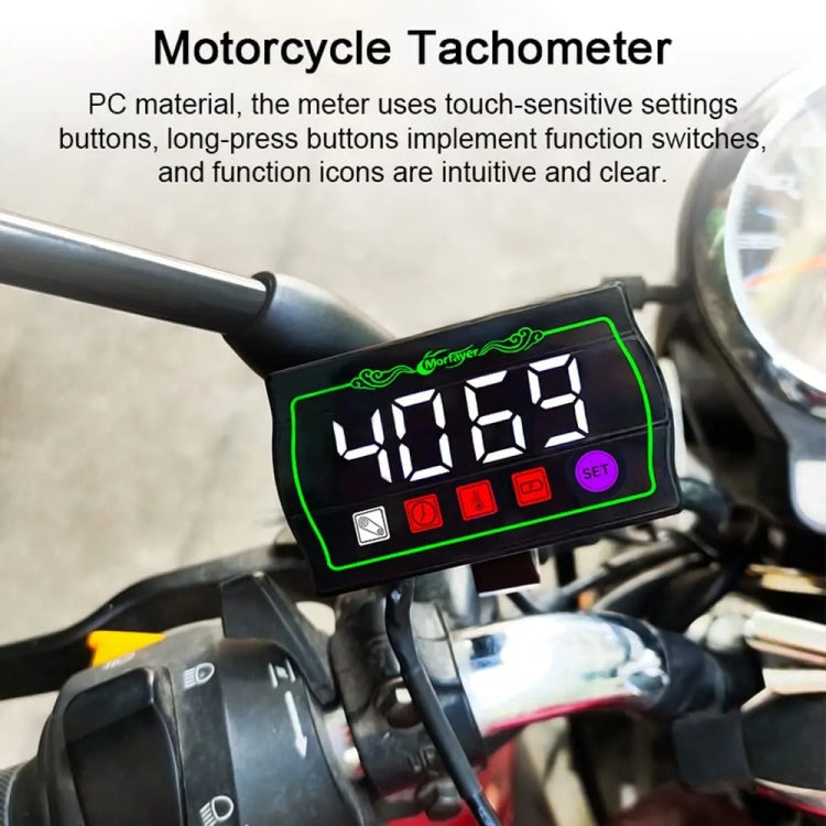 5 in 1 Water Temperature Tachometer Morfayer Locomotive Intelligent Multi-function Tachometer