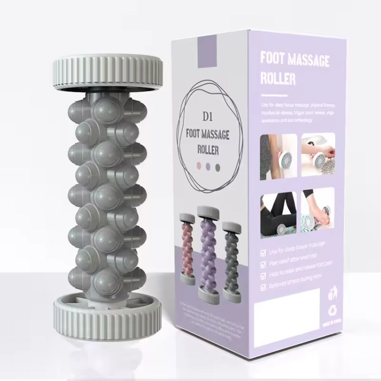 Foot Massage Roller Home Fitness Muscle Relaxation Plantar Fascia Rod(Gray)