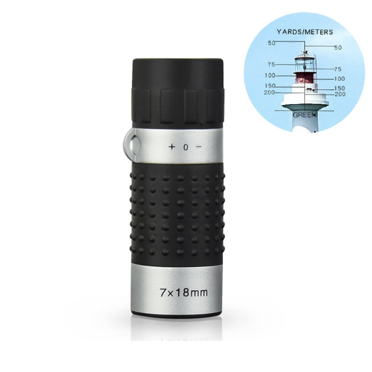 7 x 18 Mini Monoculars Telescope for Hunting Golf Hiking Bird Watching, Spec: Rangefinders