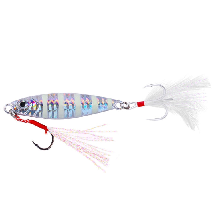 HENGJIA LB149 Slow Cranking Luminous Iron Plate Lead Fishing Bait Lua Naked Fake Bait, Size: 20g(Luminous)