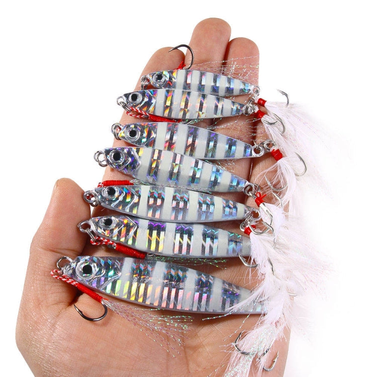 HENGJIA LB149 Slow Cranking Luminous Iron Plate Lead Fishing Bait Lua Naked Fake Bait, Size: 40g(Luminous)