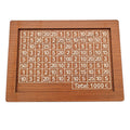 Wooden Money Box Piggy Bank With Counter Home Library Decoration, Spec: Light Brown 1000 Euros