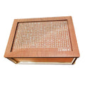 Wooden Money Box Piggy Bank With Counter Home Library Decoration, Spec: Light Brown 2000 Euros