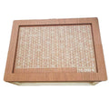 Wooden Money Box Piggy Bank With Counter Home Library Decoration, Spec: Light Brown 10,000 Euros