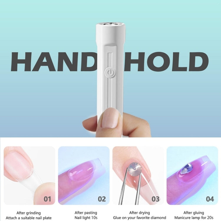 Small Portable Handheld Nail Polish Light Therapy Machine, Model: Plug-in