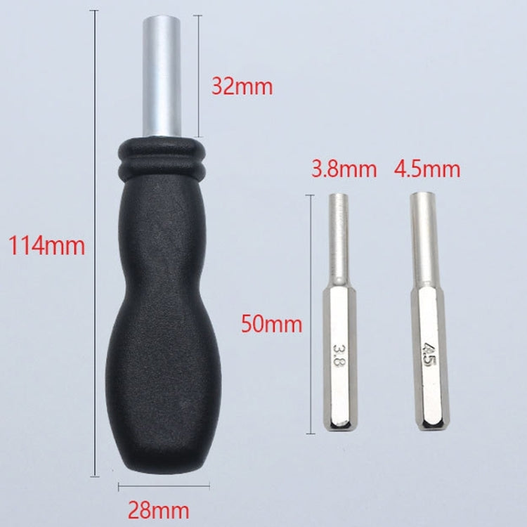For N64/NGC/SFC Game Console Disassembly Hardware Tools Screwdriver Accessories, Model: 3.8mm+4.5mm Sleeve
