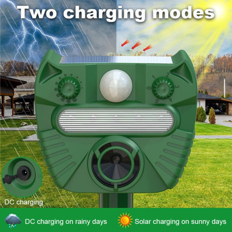 Outdoor Solar Animal Driving Device Ultrasonic Waterproof Infrared Sensor