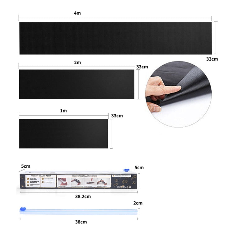 1m Non-Stick Freely Cuttable Grill Mat For Gas, Charcoal or Electric Grills
