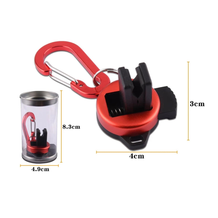 LUYA Rod Hanger Fishing Rod Holder Clip for 2mm-11mm Rods(Red)