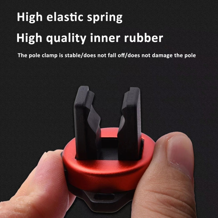 LUYA Rod Hanger Fishing Rod Holder Clip for 2mm-11mm Rods(Red)