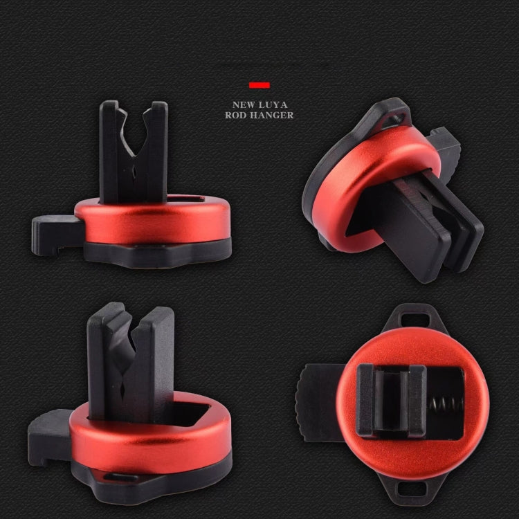 LUYA Rod Hanger Fishing Rod Holder Clip for 2mm-11mm Rods(Red)