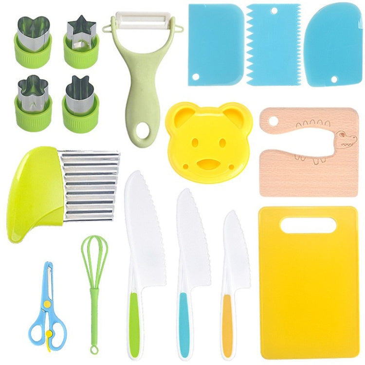 Children Cooking Knife Set Early Childhood Education Kitchen Tools, Spec: 17pcs /Set