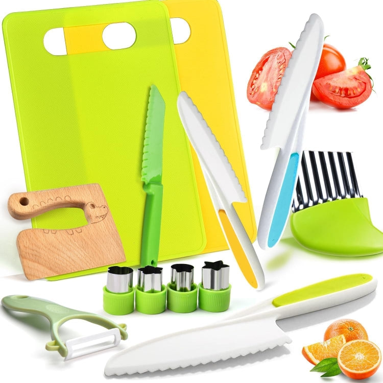 Children Cooking Knife Set Early Childhood Education Kitchen Tools, Spec: 17pcs /Set