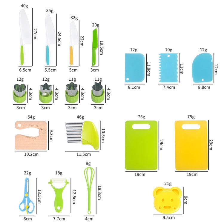 Children Cooking Knife Set Early Childhood Education Kitchen Tools, Spec: 13pcs /Set