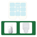 10pcs /Pack Replacement Glue Card for Plug-in Indoor Insect Trap Refills Glue Boards