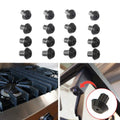 16pcs /Pack WB2K101 Rubber Feet for GE Kenmore Burner Grate Replaces WB02T10461 AP2622260(Black)