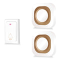 Flash Wireless Home Doorbell Self-Generated Smart Remote Control Doorbell Without Batteries, Specification: 1 For 2 White(UK Plug)
