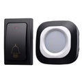 Flash Wireless Home Doorbell Self-Generated Smart Remote Control Doorbell Without Batteries, Specification: 1 For 1 Black(US Plug)