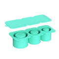 Silicone Ice Molds With Lid For Stanley Tumblers Cups Can Making 3 Hollow Cylinders(Green)