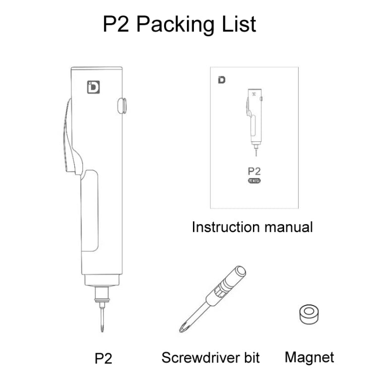 Xiaodong P2 Electrical Screwdriver Mobile Phone Repair Tool With Electronic Torque Brake, Version: For Apple