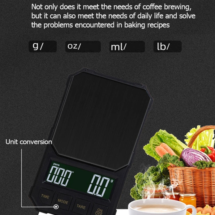 Charging Model 1kg/0.1g Portable Toolbox Digital Scale Jewelry Weighing Tool with Timing
