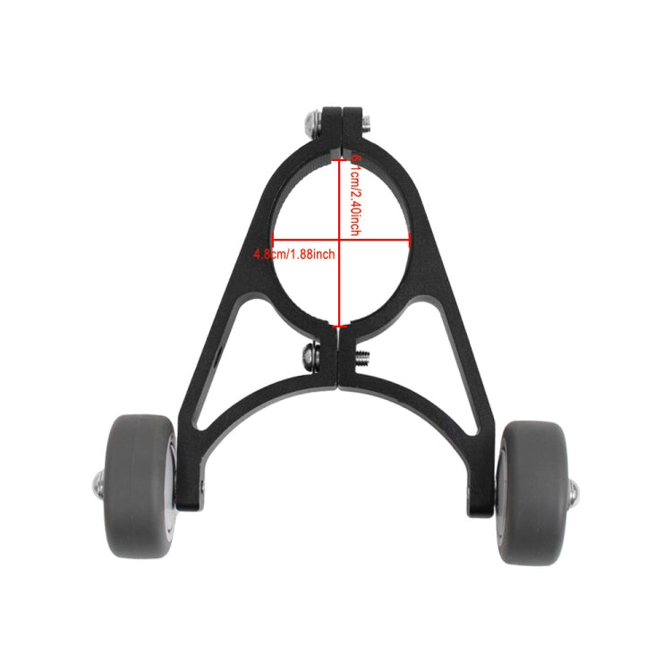 Electric Scooter Auxiliary Wheel Bracket Folding Wheel Bracket For Xiaomi M365 / 1S / Pro / Ninebot / F40 / F30 / F20 Series(Black)
