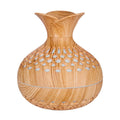 LED Light Aromatherapy Diffuser Home Small Vase Quiet Humidifier Aromatherapy Diffuser 2 In 1(Shallow Wood)
