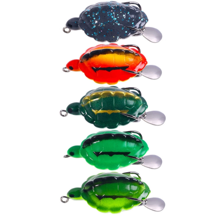 5colors /Set HENGJIA FO016 Lua Thunder Brogue Dummy Bait Turtle Sequins Fishing Bait, Size: 5.7cm 11.7g