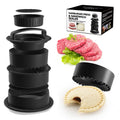 4 In 1 Hamburger Press Patty Maker Slider Stuffed Burgers Sandwich Cutter Color Box Packge