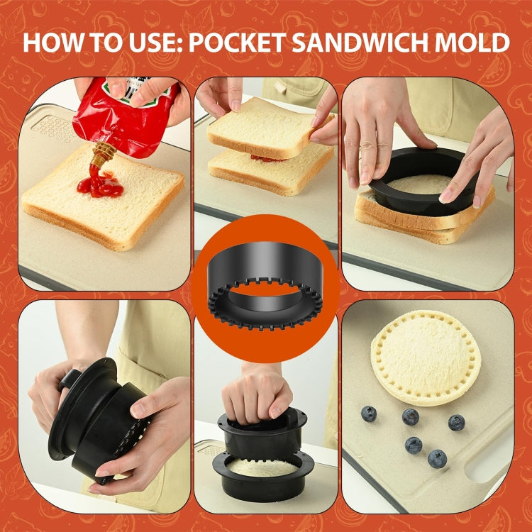 4 In 1 Hamburger Press Patty Maker Slider Stuffed Burgers Sandwich Cutter With 100pcs Silicone Oil Paper