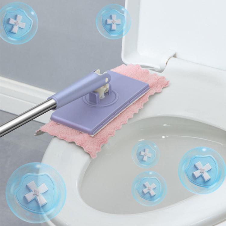 Washcloth Small Mop Lazy Person Hand-Free Automatic Paper Change Mini Floor Cleaner(Purple)